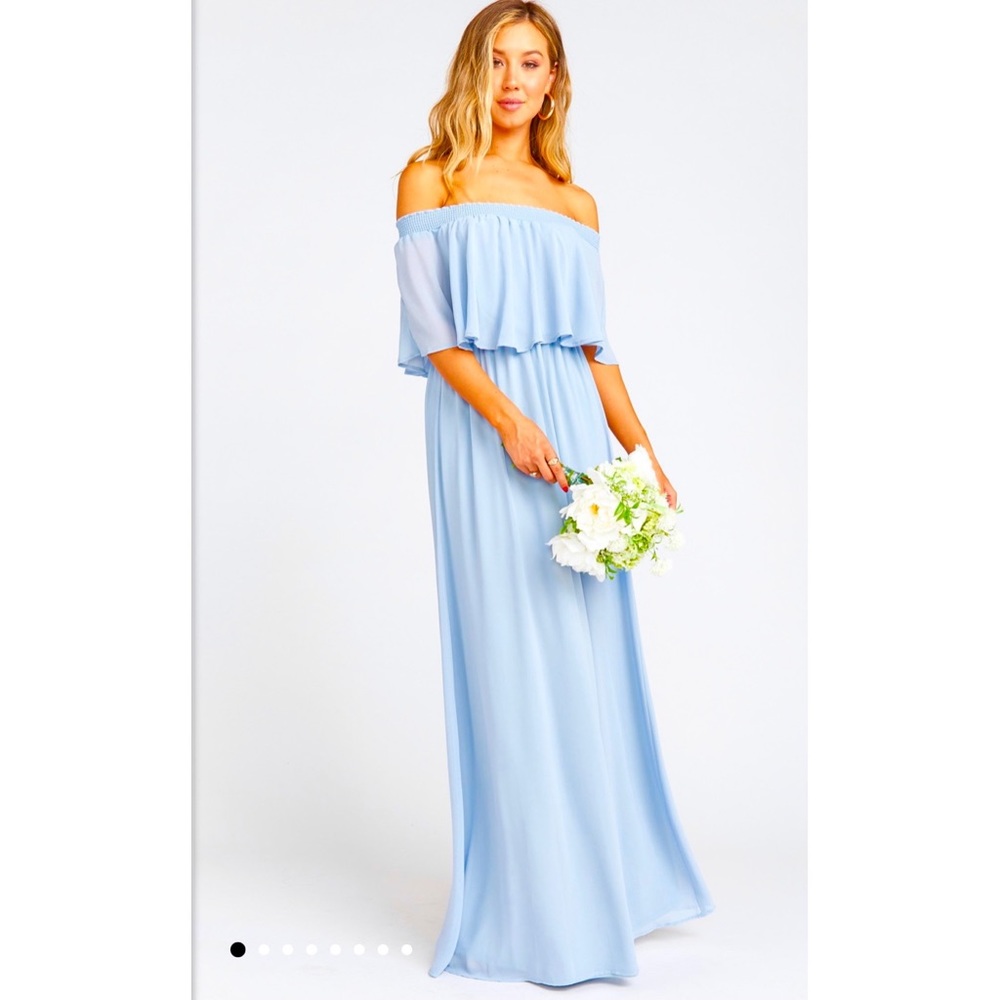 Show Me Your MuMu Hacienda Maxi Dress Large Blue
